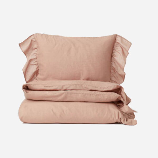Flounced Duvet Cover Set